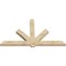 Ekena Millwork Kennewick Rough Sawn Timber Gable Bracket, Douglas Fir, 84"W x 49"H x 4"D x 6"F, 14/12 Pitch GBW084X49X0406KEN00RDF - alternate 4